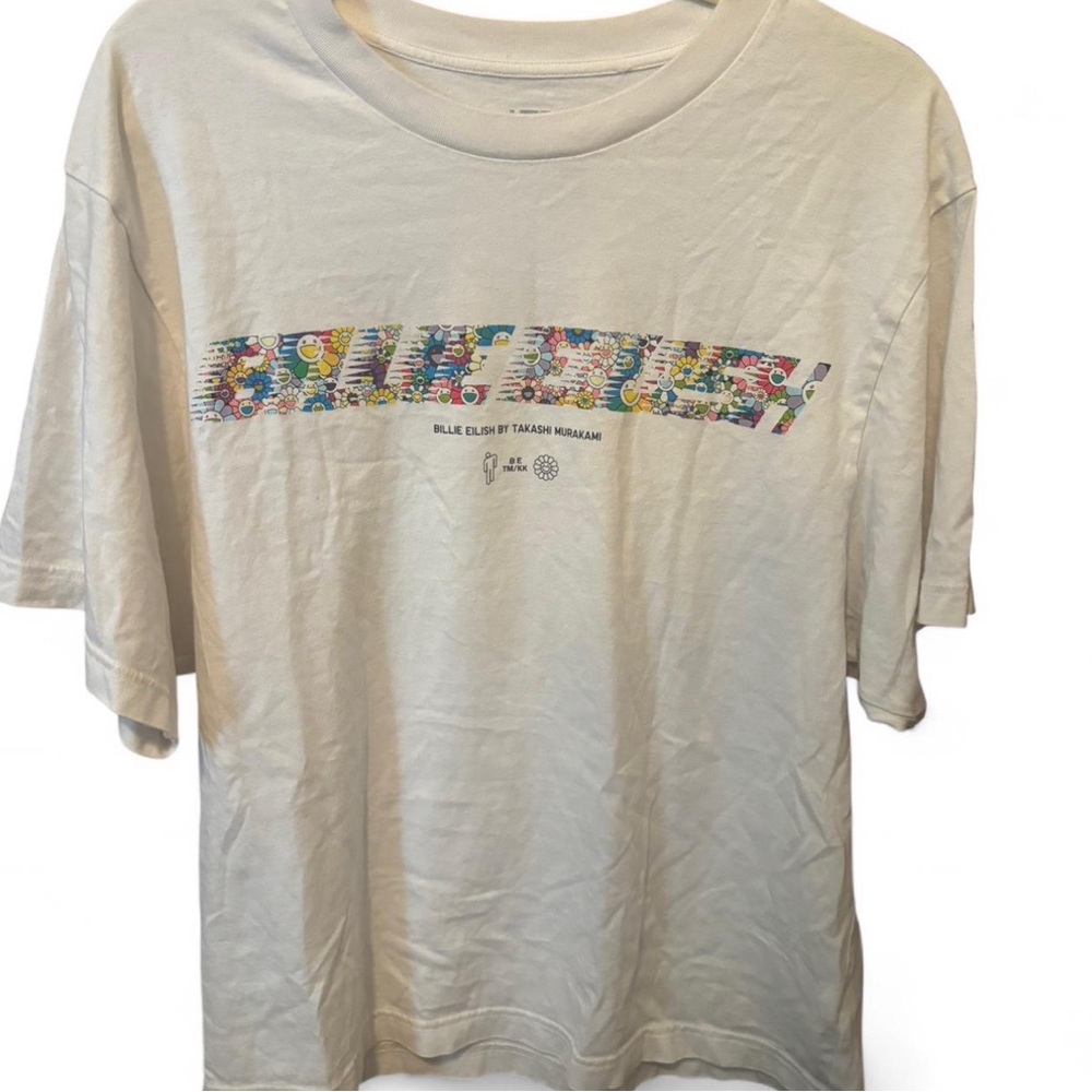 LIMITED EDITION White Billie Eilish X Takashi Murakami T-shirt